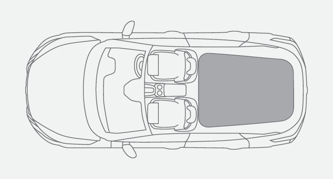 Nissan Qashqai Arial View Boot Space