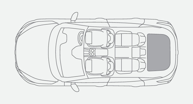 Nissan Qashqai Arial View Boot Space